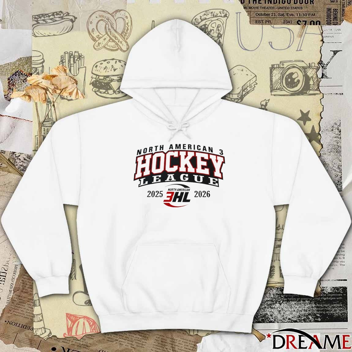 North American 3HL Hockey League 2025 – 2026 t-shirt