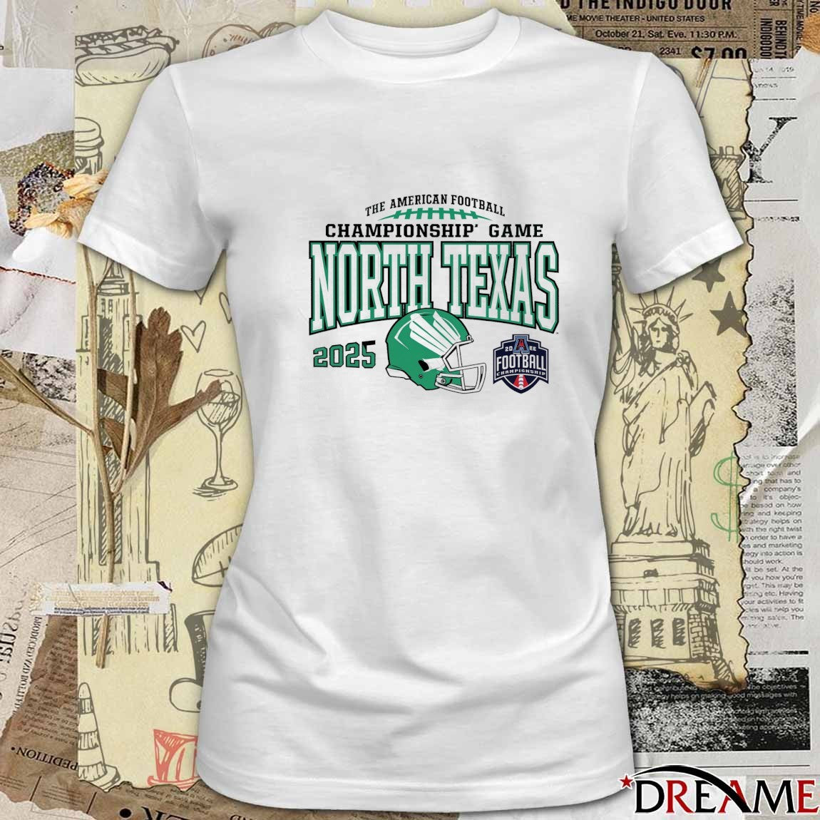 North Texas Mean Green The American Football Championship Game 2025 t-shirt