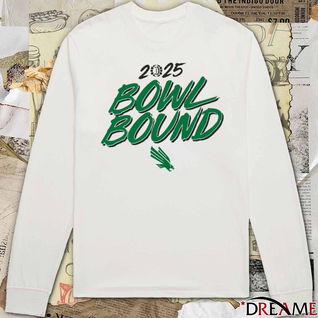 North Texas Mean Green football NCAA 2025 Bowl Bound Season t-shirt