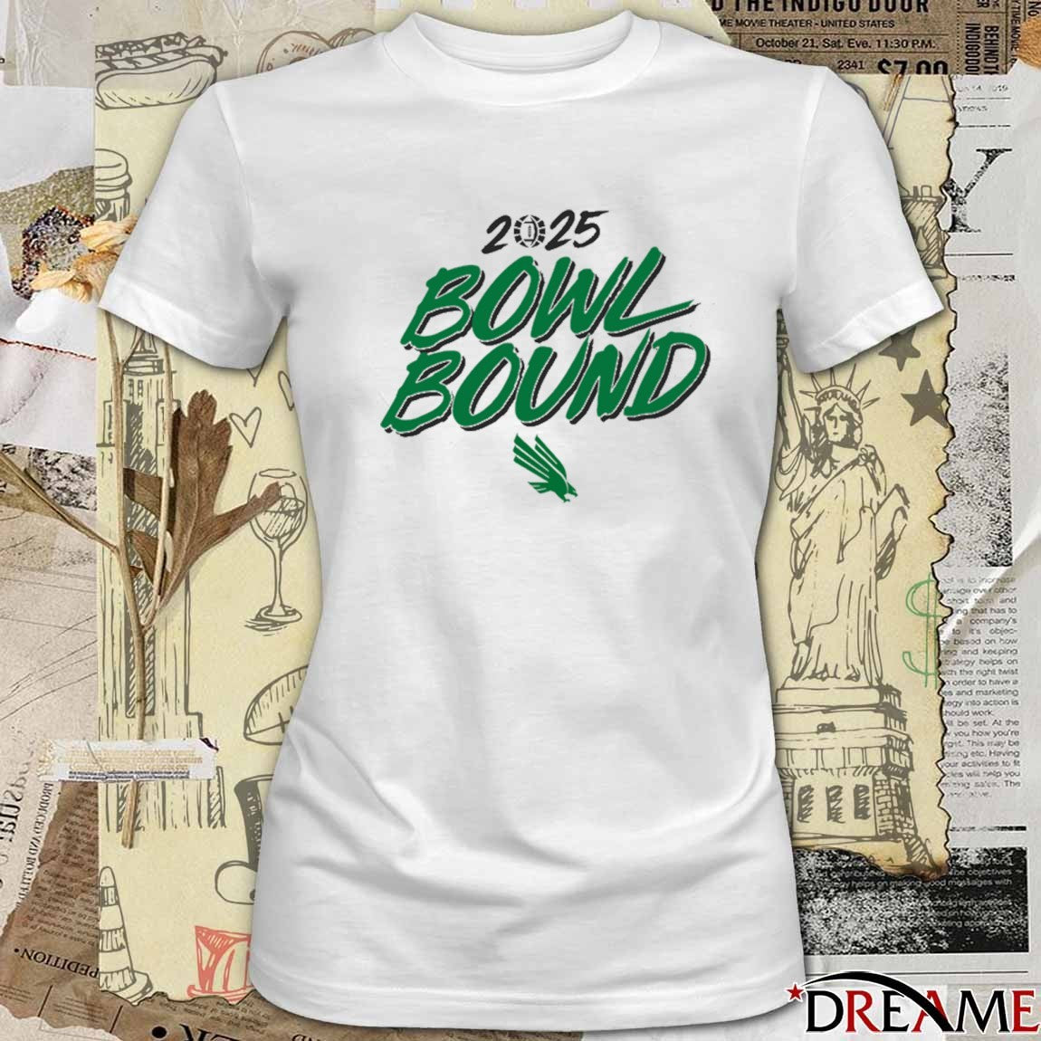 North Texas Mean Green football NCAA 2025 Bowl Bound Season t-shirt