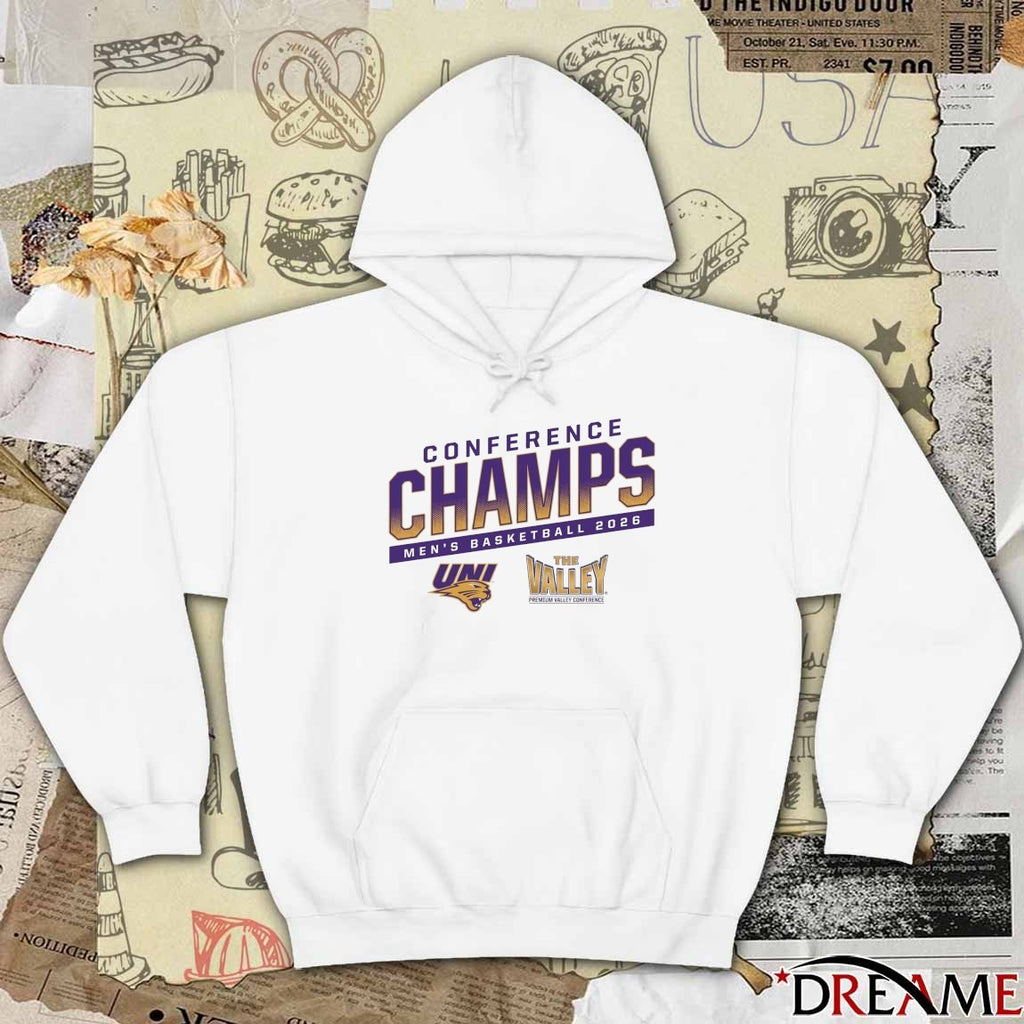 Northern Iowa Panthers 2026 Men’s Basketball Conference Champs The Valley t-shirt
