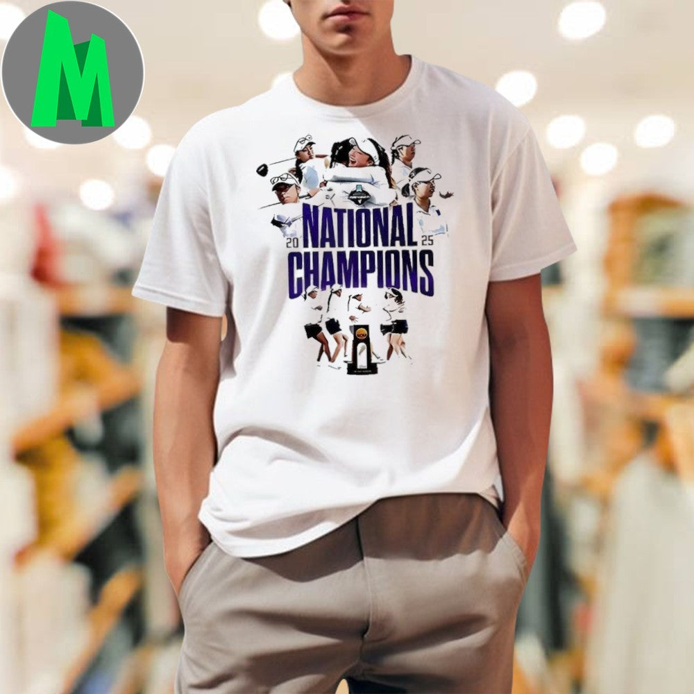 Northwestern Wildcats National Champions 2025 Women’s Golf T-Shirt Logo Fan Tee