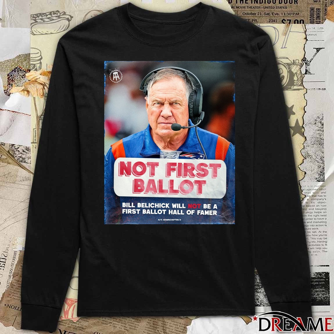Not First Ballot Bill Belichick Will Not Be A First Ballot Hall Of Gamer Poster t- shirt