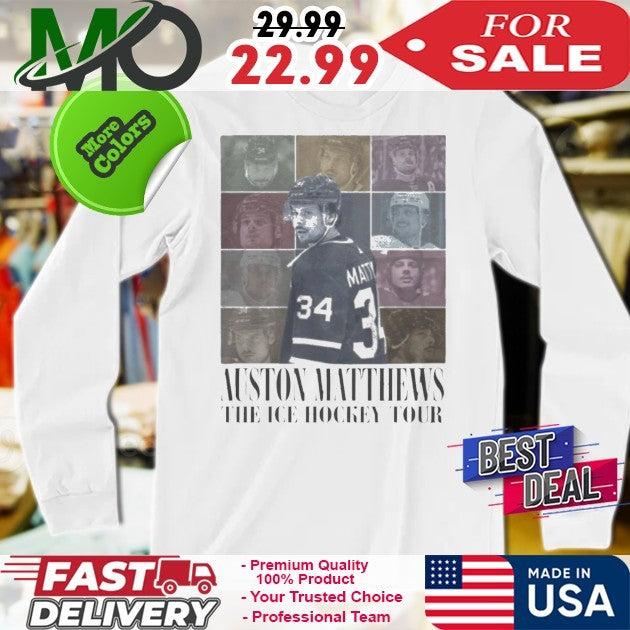 Number 34 Auston Matthews Ice Hockey Tour Shirt