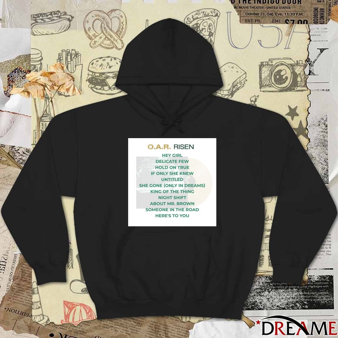 O.A.R. Risen Hey Girl Delicate Few Hold On True If Only She Knew Untitled t-shirt