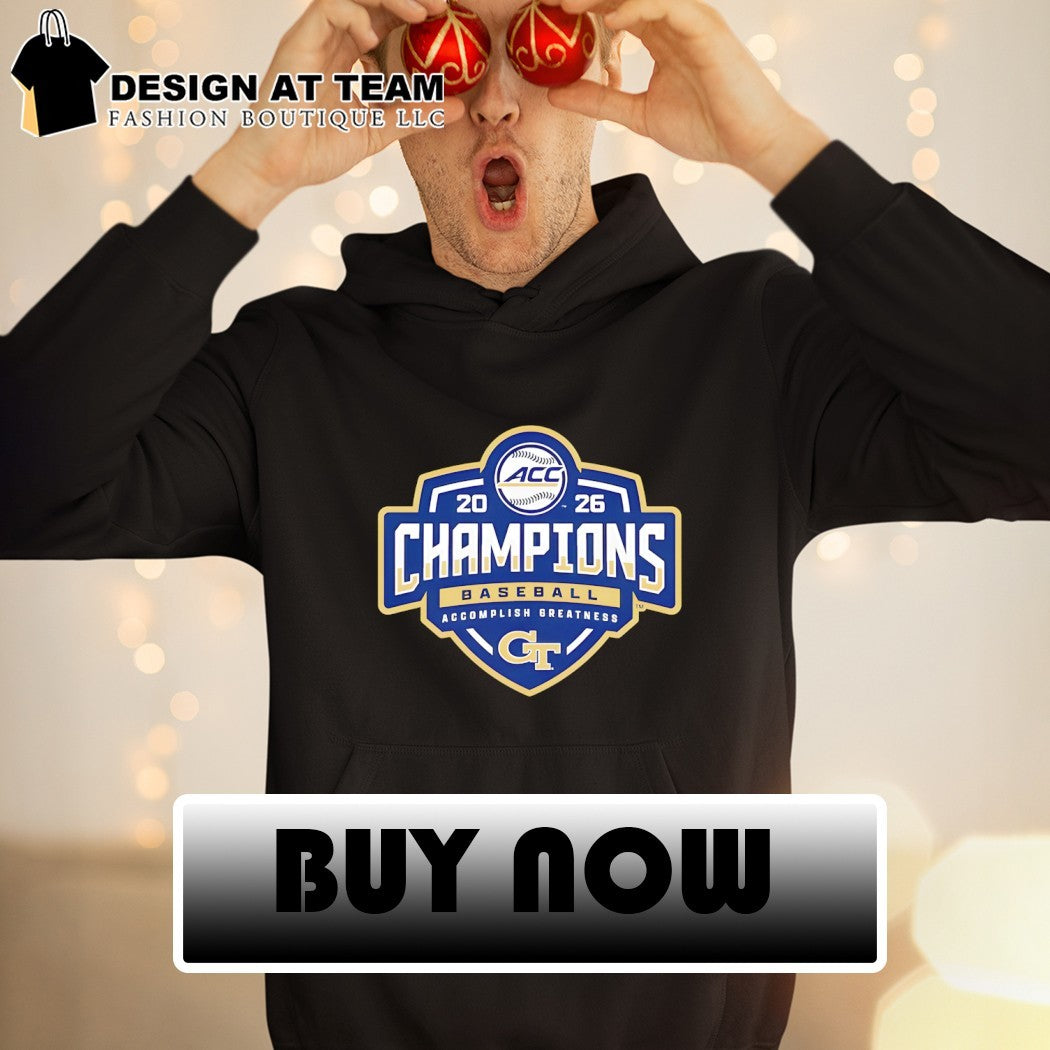 Official Georgia Tech Yellow 2026 ACC Baseball Champions shirt