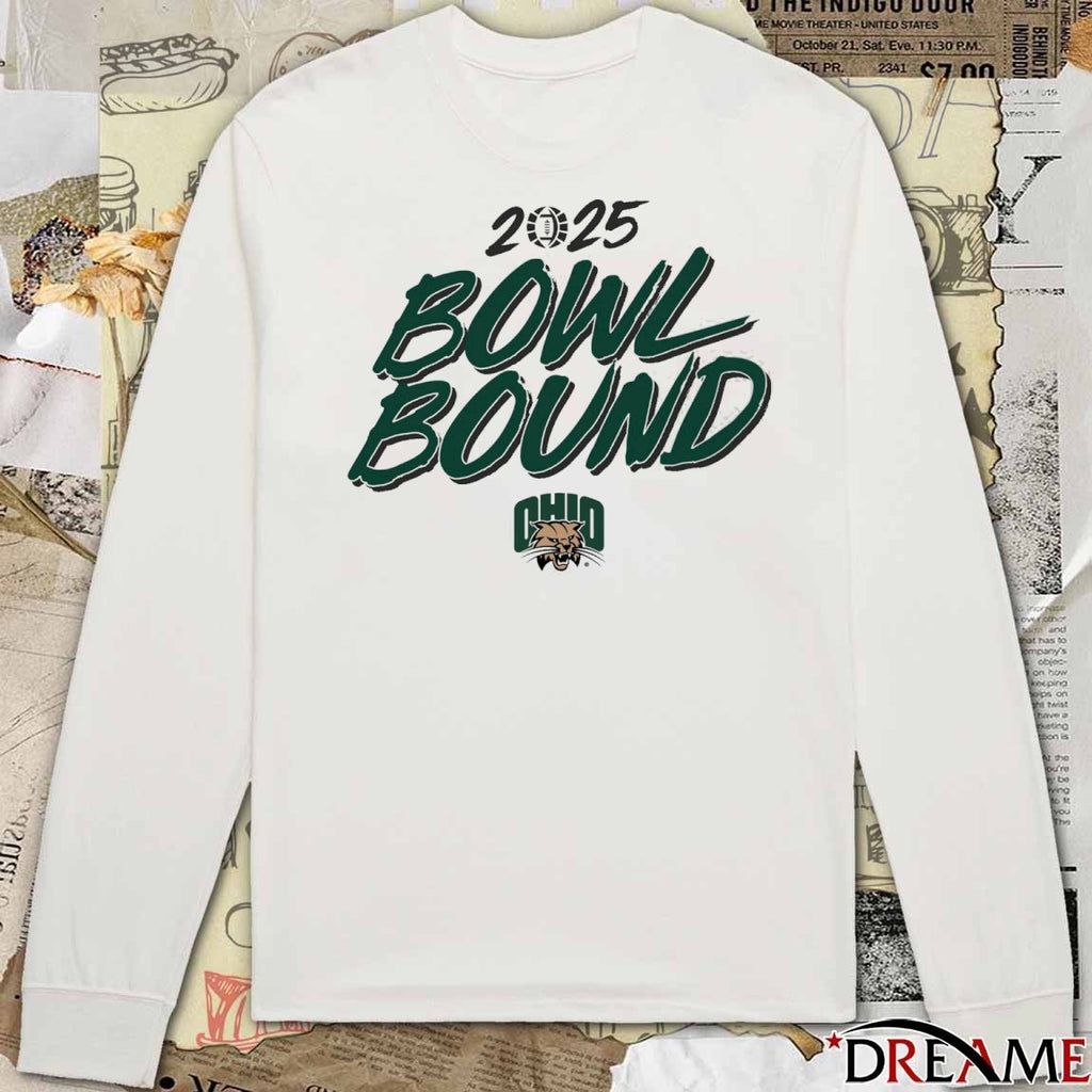 Ohio Bobcats NCAA Football 2025 Bowl Bound t-shirt