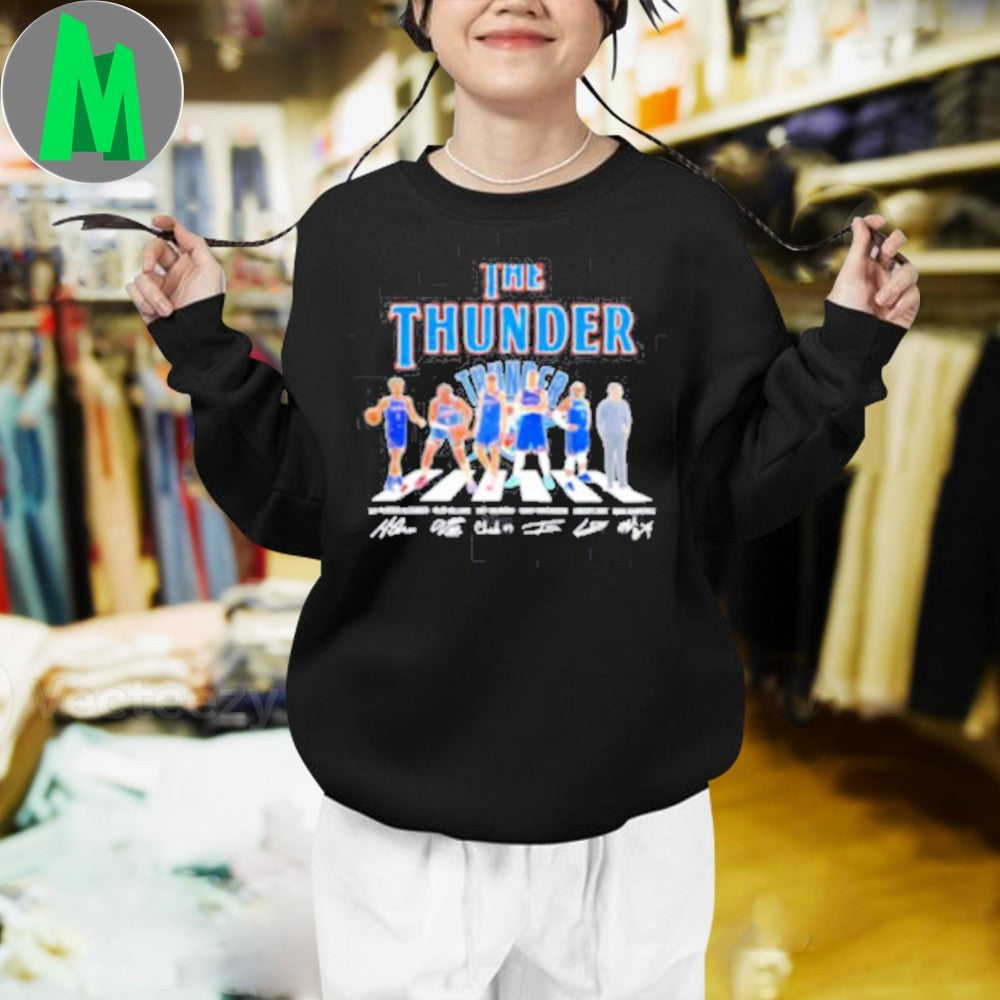 Oklahoma City Thunder Team Abbey Road Signatures Graphic T-Shirt
