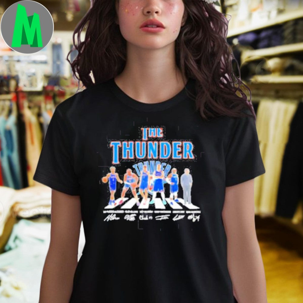 Oklahoma City Thunder Team Abbey Road Signatures Graphic T-Shirt