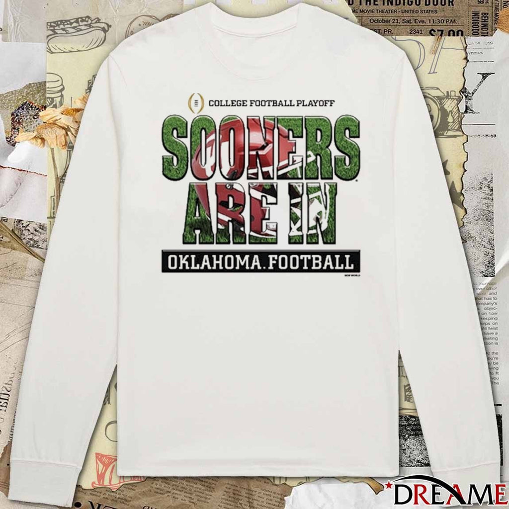Oklahoma Sooners 2025-26 College Football Playoff Bound Sooners Are In Helmet t-shirt