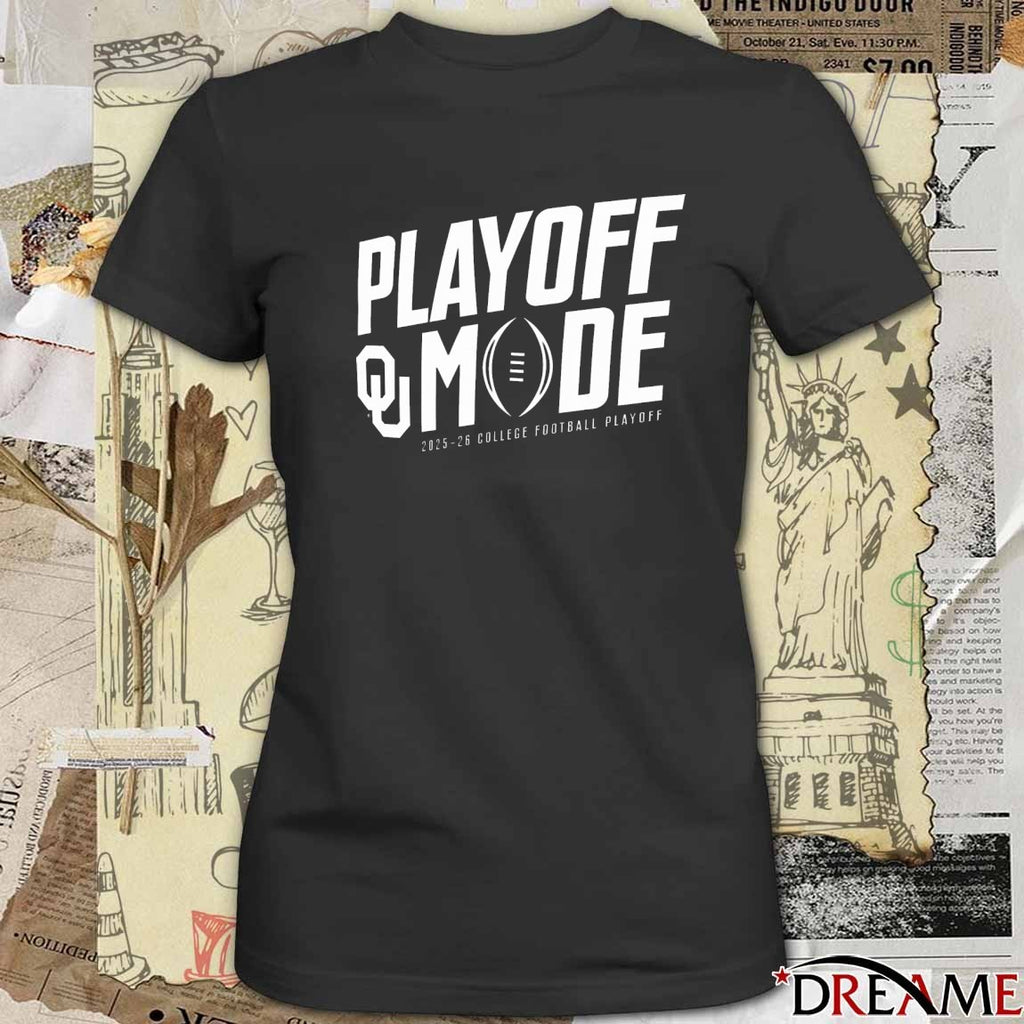 Oklahoma Sooners 2025-26 College Football Playoff Pass Protection Playoff Mode t-shirt