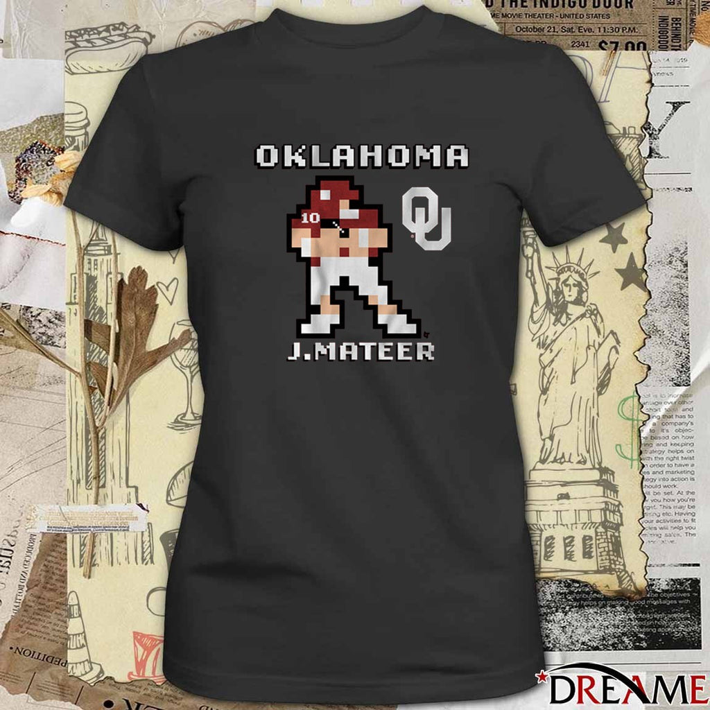 Oklahoma Sooners Football NCAA John Mateer Retro Baller t-shirt