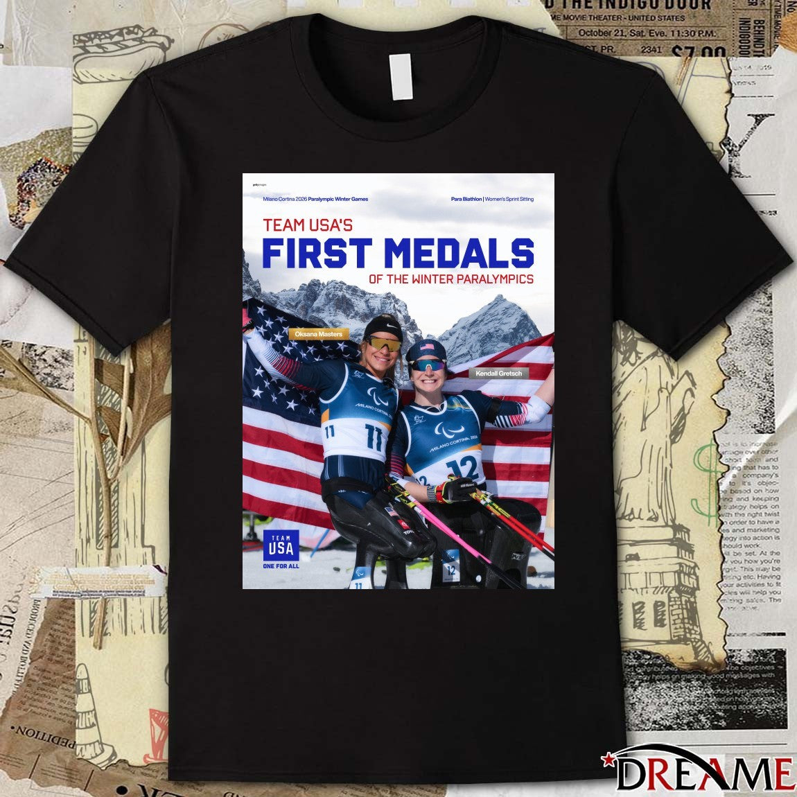 Oksana Masters And Kendall Gretsch Team USA’s First Medals Of The Winter Paralympics Poster t-shirt