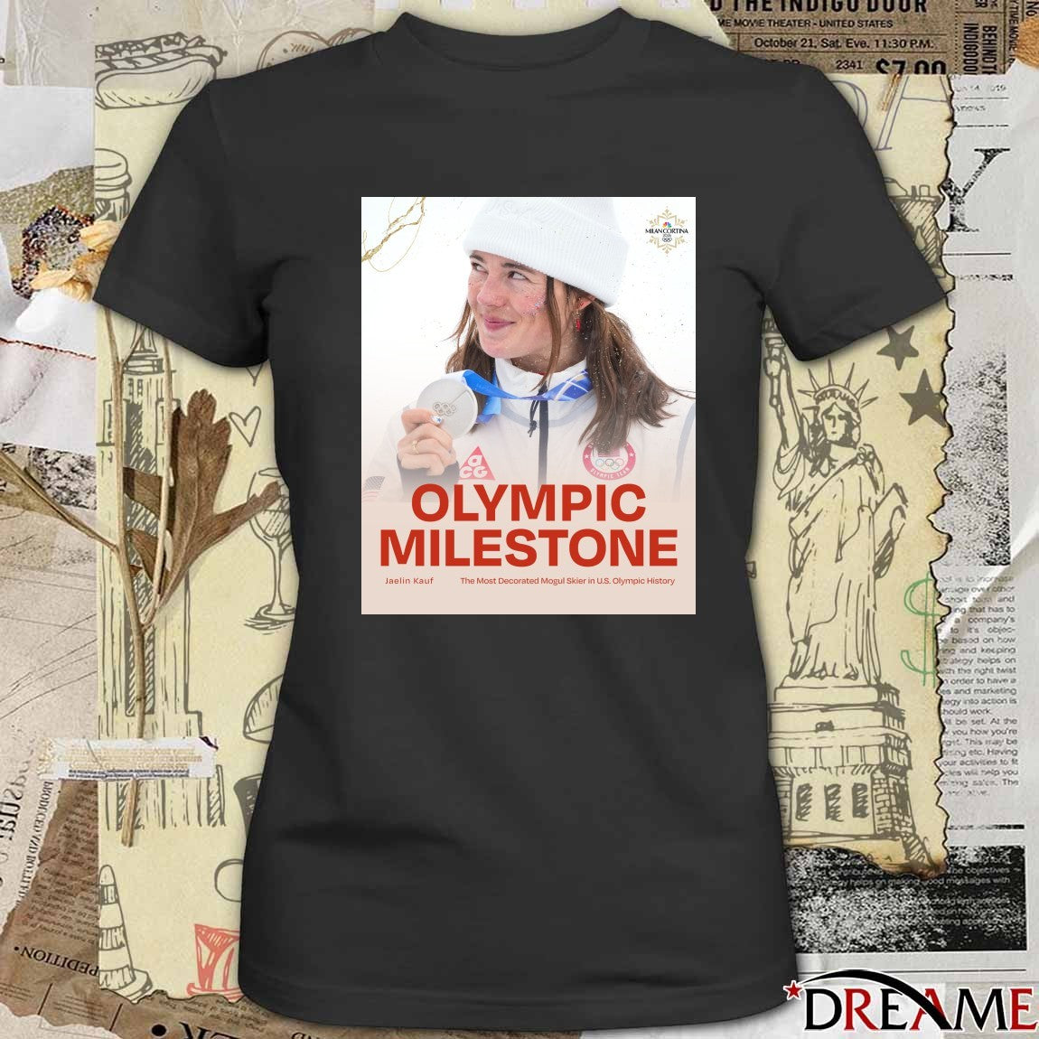 Olympic Milestone Jaelin Kauf The Most Decorated Mogul Skier In U.s. Olympic History t-shirt