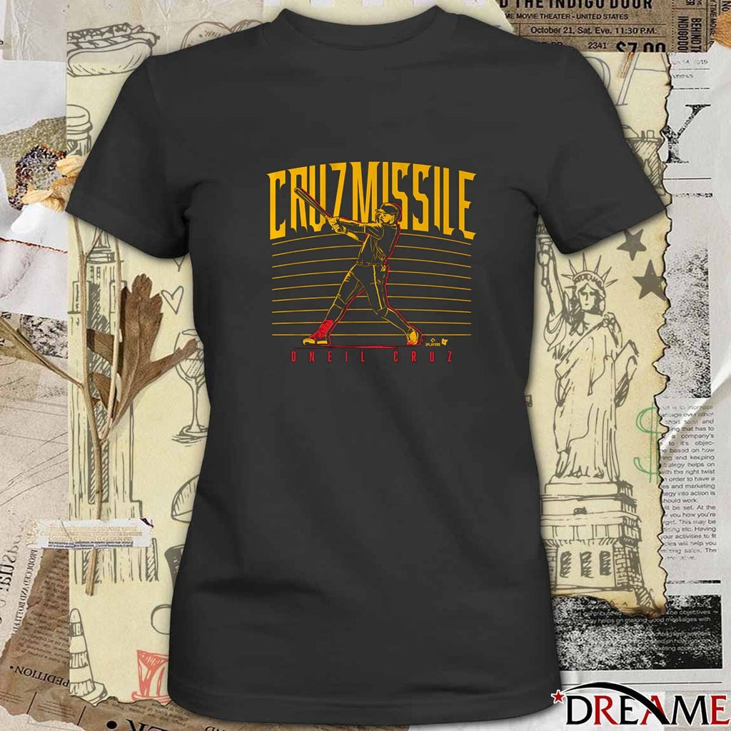 Oneil Cruz Hitting Missile Pittsburgh Pirates MLB t-shirt