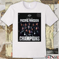 Ontario Reign 2025-26 Pacific Division Champions The Road To LA Starts In Ontario Poster t-shirt