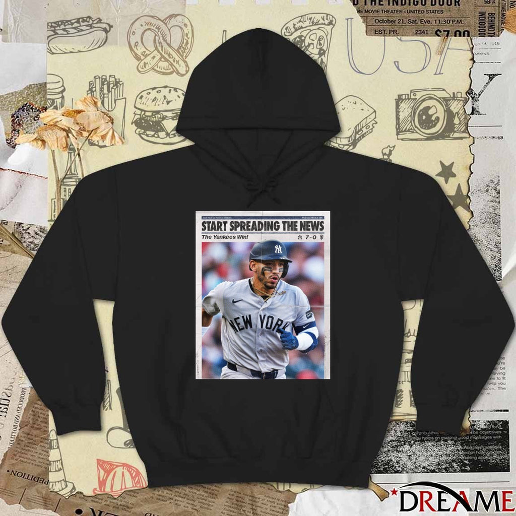 Oracle Park, San Francisco, California Wednesday, March 25, 2026 Start Spreading The News The Yankees Win t-shirt