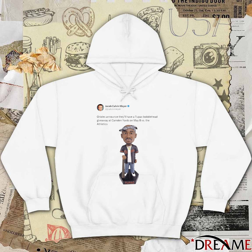 Orioles announce they’ll have a Tupac bobblehead giveaway at Camden Yards on May 8 vs. the Athletics t-shirt