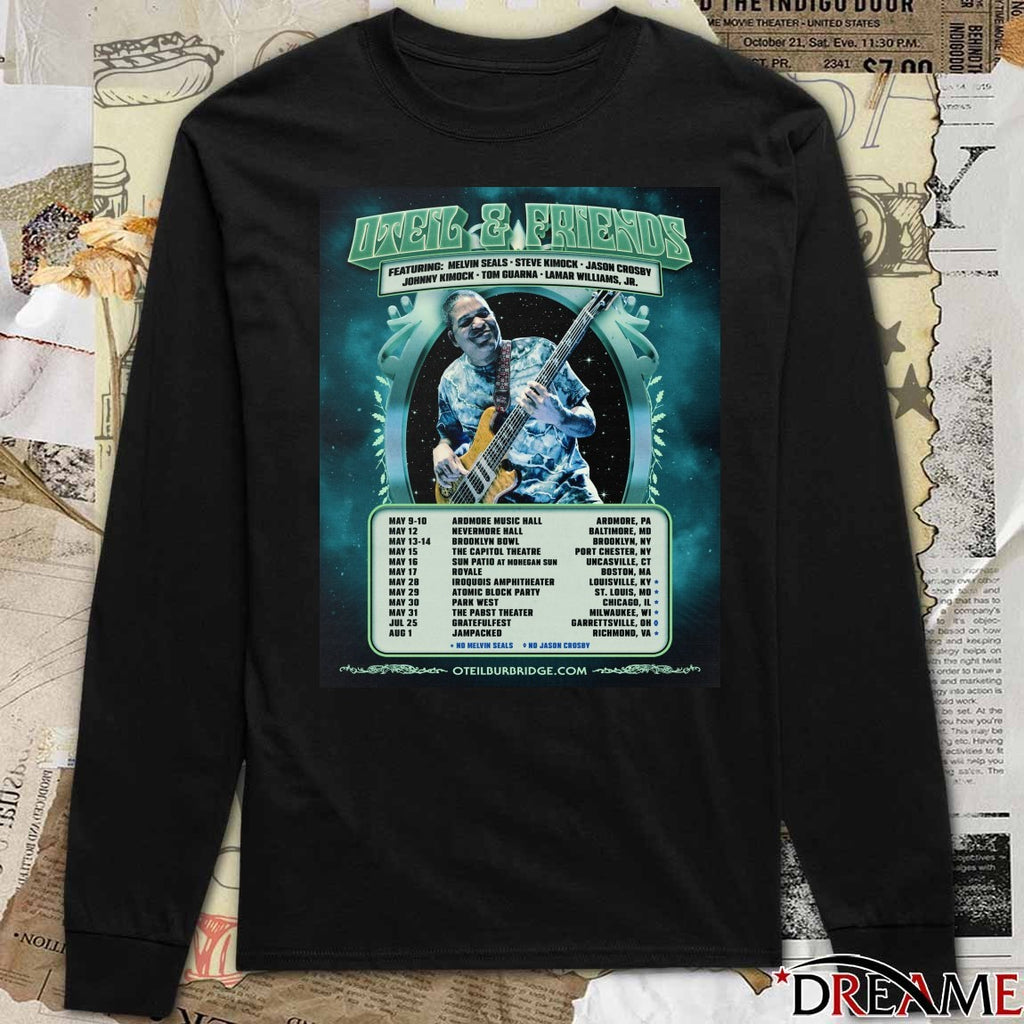 Oteil and Friends 2026 Dates featuring Steve Kimock, Johnny Kimock, Tom Guarna, and Lamar Williams Jr. Poster t-shirt