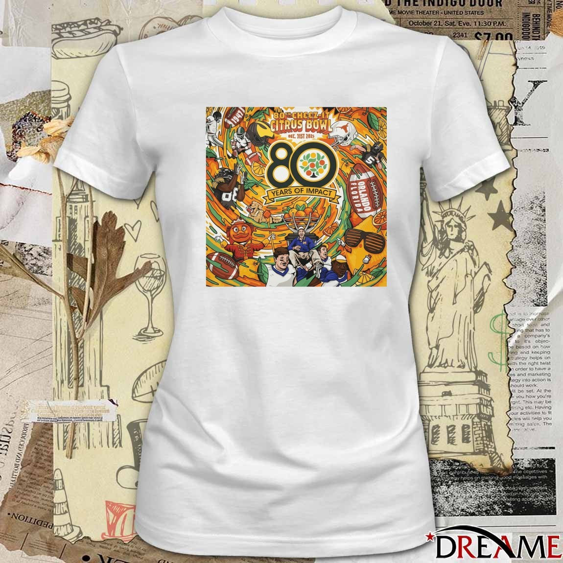 Our 80th Cheez-It Citrus Bowl 80 Years Of Impact At Gnarly Barley Poster t-shirt