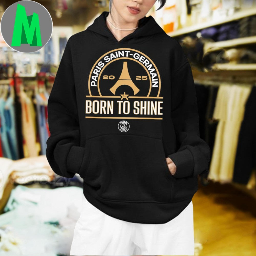 Paris Saint-Germain Born To Shine 2025 Champions League T-Shirt PSG Fan Apparel