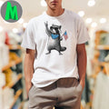 Patriotic Raccoon Funny 4Th Of July USA Shirt