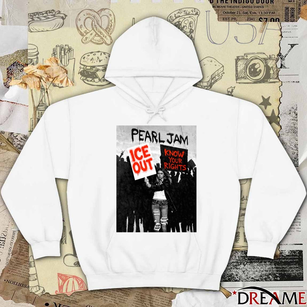 Pearl Jam ICE Out Know Your Rights t-shirt