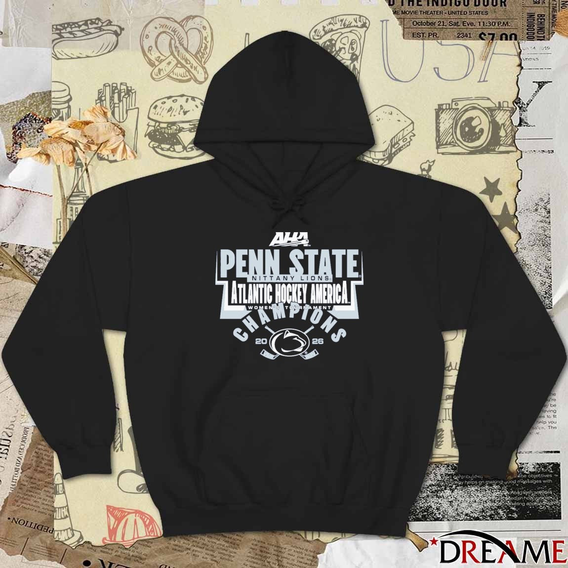 Penn State Nittany Lions 2026 AHA Women’s Tournament Hockey Champions t-shirt
