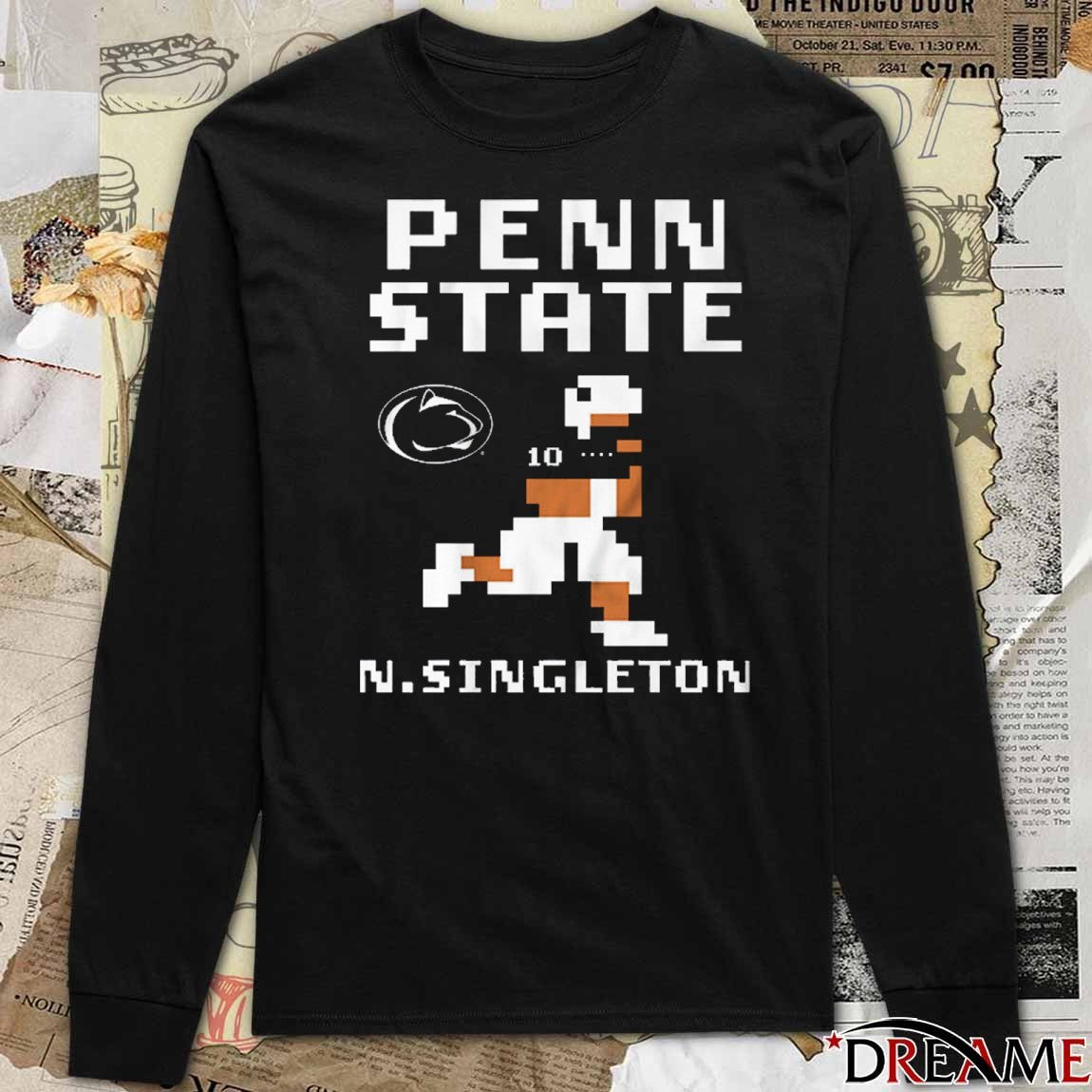Penn State Nittany Lions Football NCAA Nicholas Singleton Retro Baller t-shirt