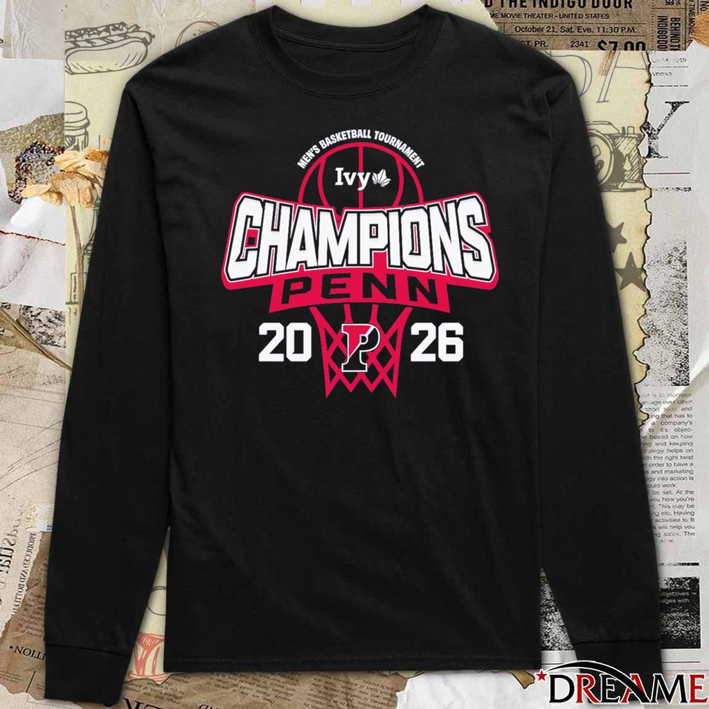Pennsylvania Quakers 2026 Ivy League Men’s Basketball Tournament Champions t-shirt
