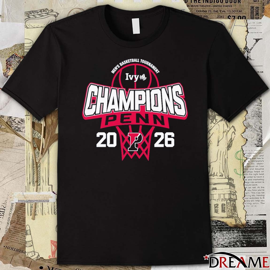 Pennsylvania Quakers 2026 Ivy League Men’s Basketball Tournament Champions t-shirt