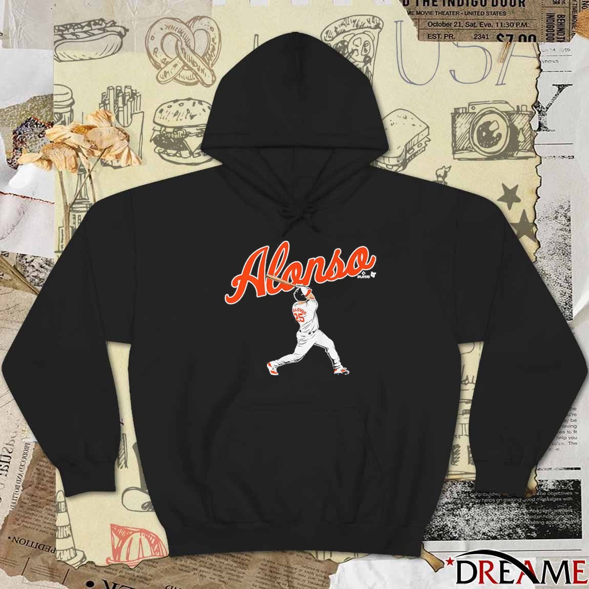 Pete Alonso Baltimore Orioles MLB 2025 Slugger Swing t-shirt