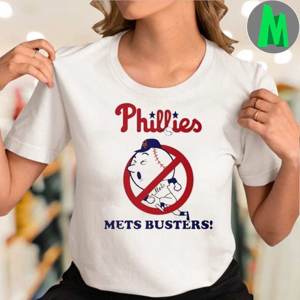 Phillies Mets Busters Rivalry Baseball Graphic T-Shirt