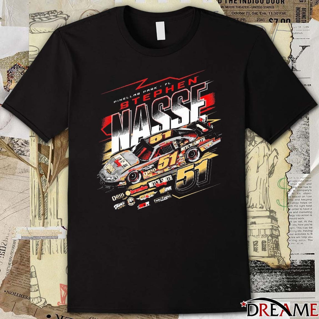 Pinellas Park FL Stephen Nasse Racing 51 t-shirt