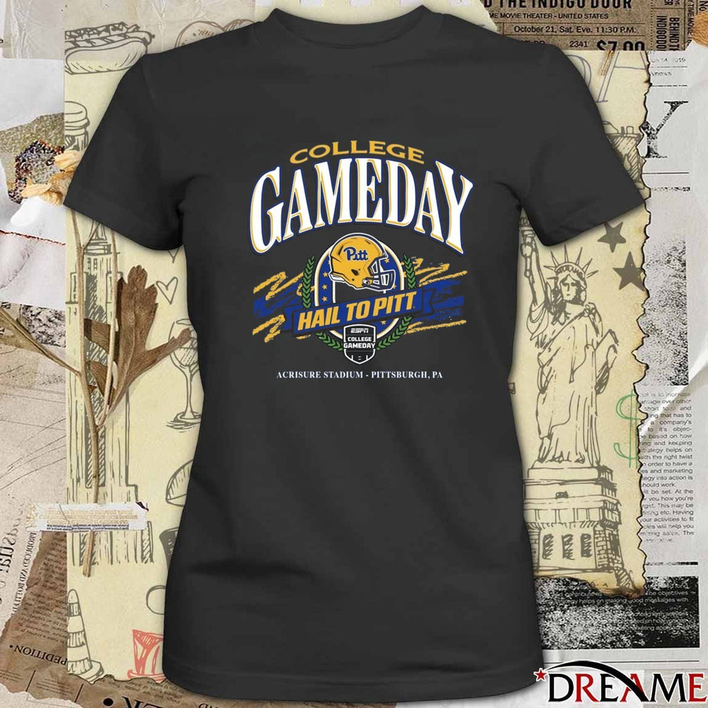 Pitt Panthers College GameDay Hail To Pitt Acrisure Stadium Pittsburgh PA t-shirt