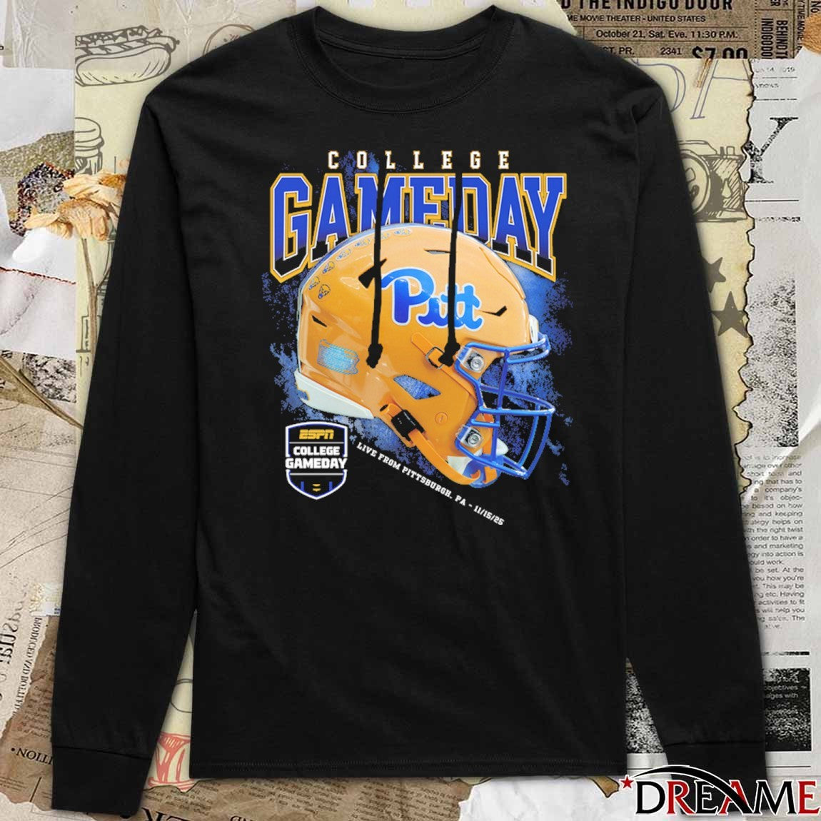 Pittsburgh Panthers ESPN College GameDay Helmet Live From Pittsburgh PA 11 15 2025 t-shirt