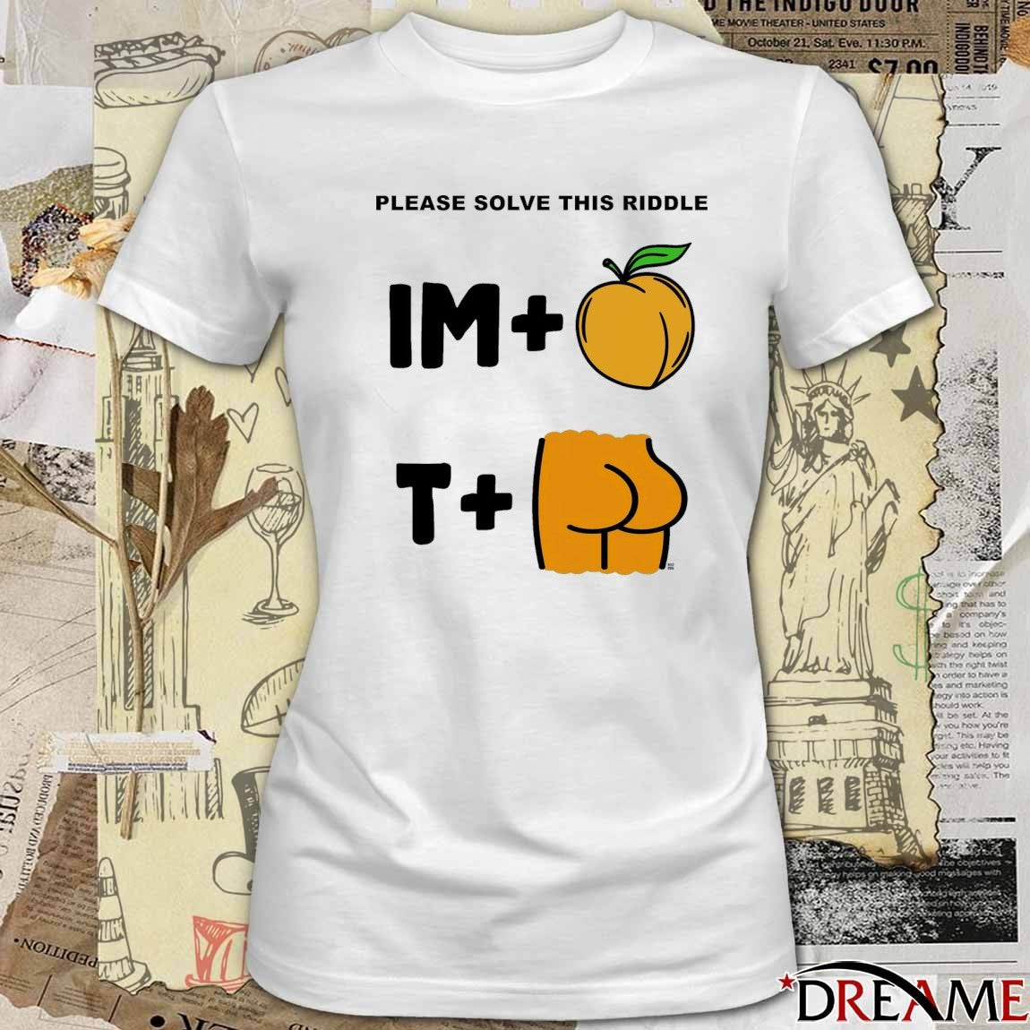 Please Solve This Riddle Impeachment Im Peach T Ment 2026 t-shirt