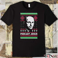 Podcast Jesus Ugly Christmas Sweater 2025 t-shirt