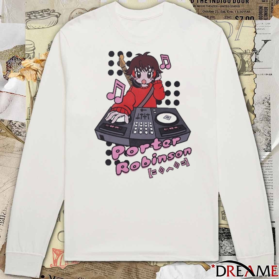 Porter Robinson DJ Anime 2025 t-shirt