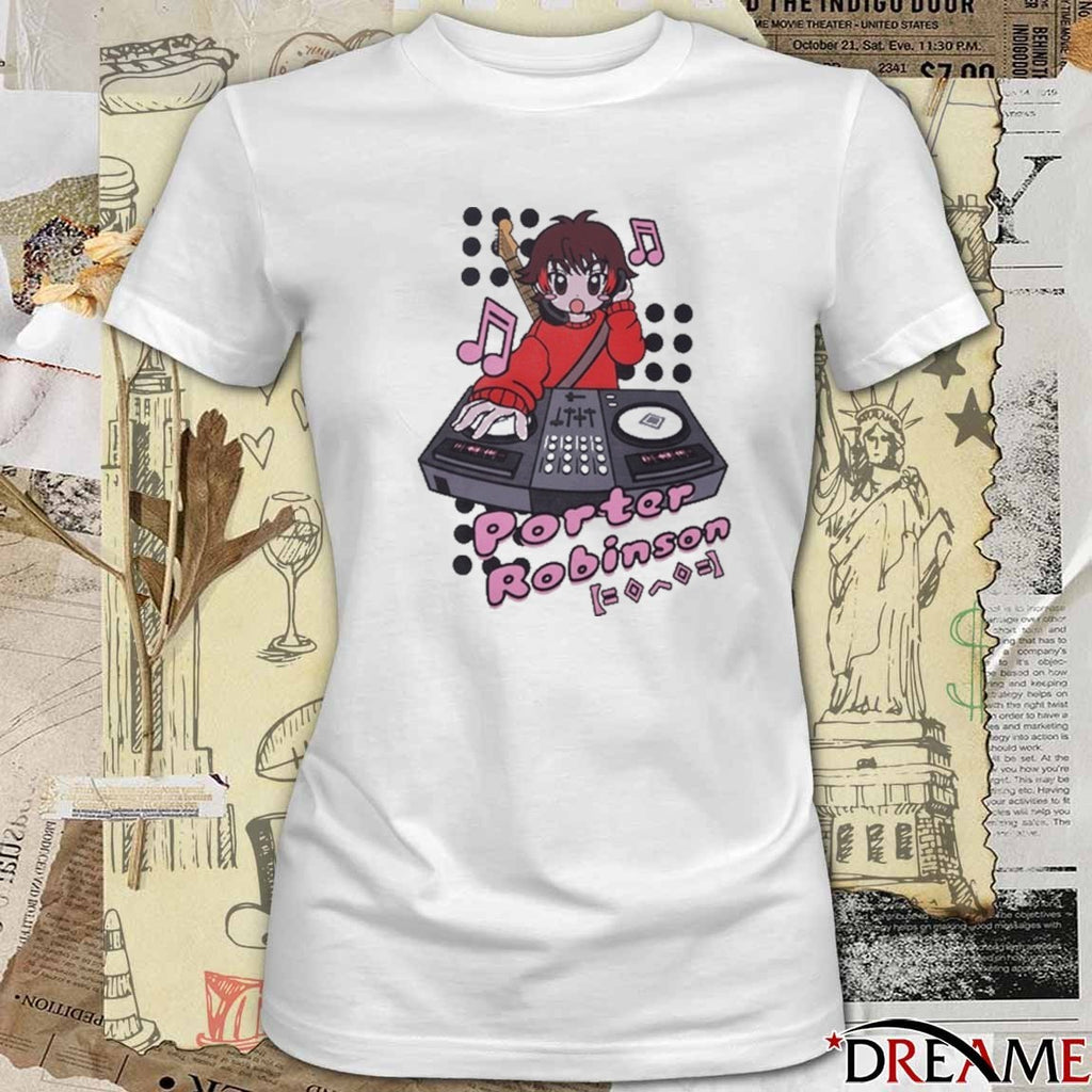 Porter Robinson DJ Anime 2025 t-shirt