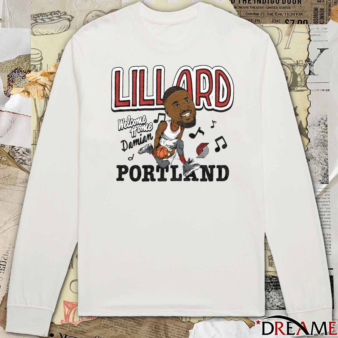 Portland Trail Blazers Damian Lillard Welcome Home Caricature 2025 t-shirt