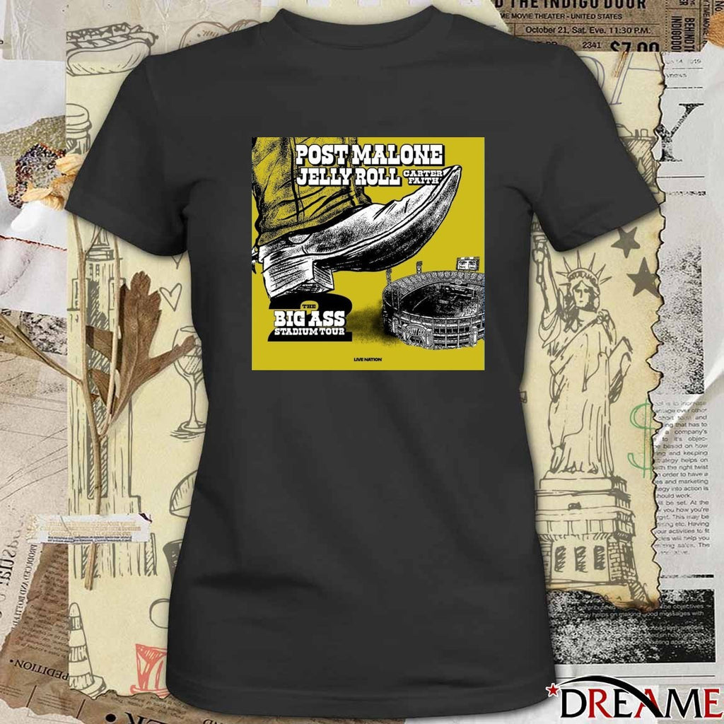 Post Malone The Big Ass Stadium Tour 2026 Live Nation Poster t-shirt