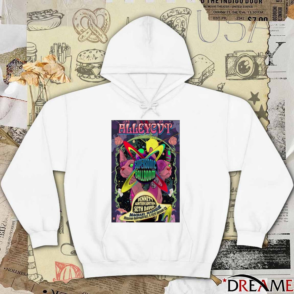 Poster ALLEYCVT At Mission Ballroom On December 6 2025 Denver CO t-shirt