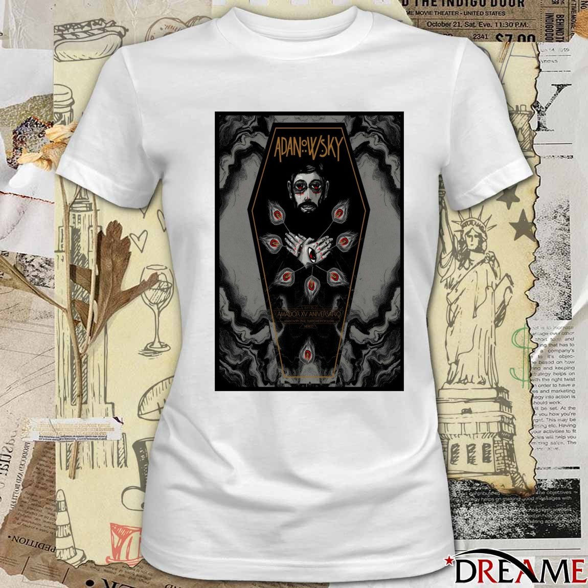 Poster Adanowsky November 6 2025 Amador 15th Anniversary. Mexico Event t-shirt