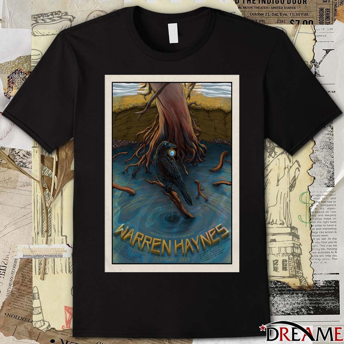 Poster An Intimate Evening With Warren Haynes Winter Tour 2026 t-shirt
