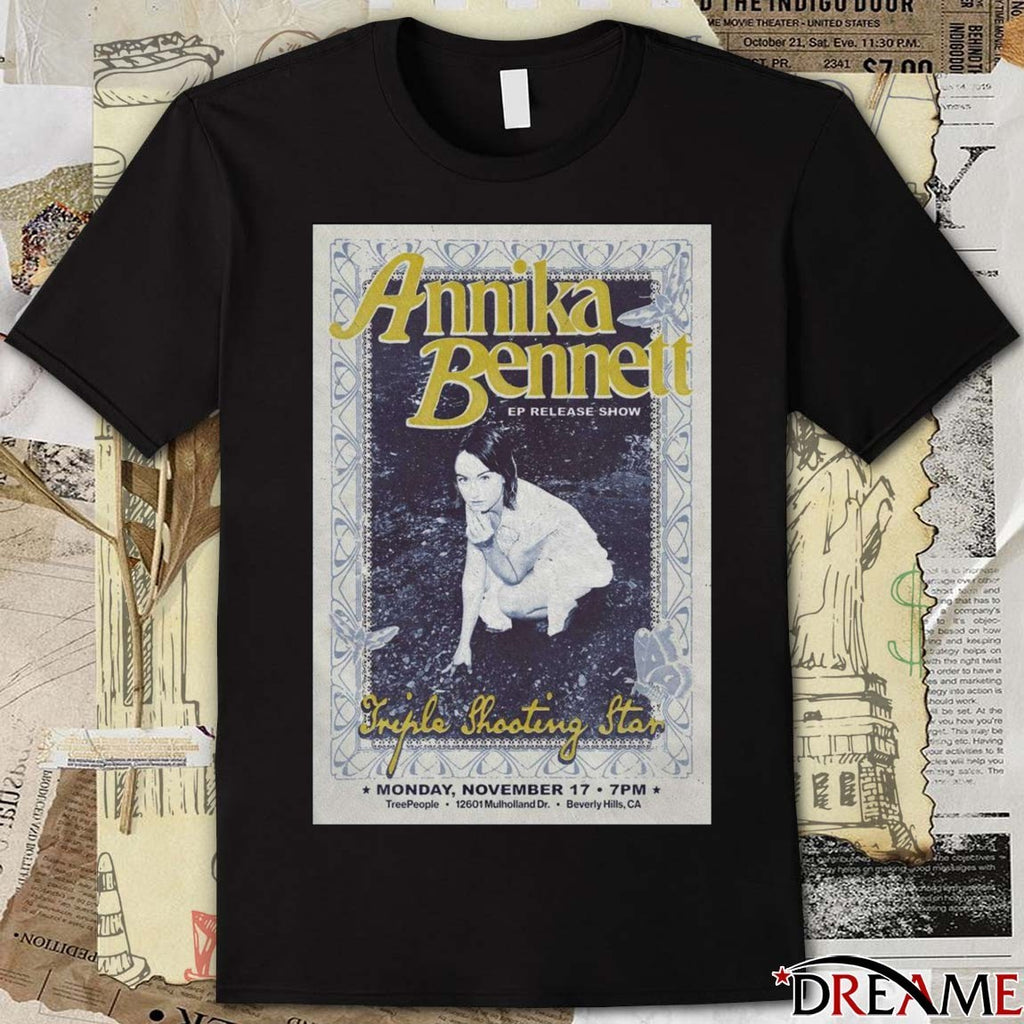 Poster Annika Bennett Ep Release Show Beverly Hills CA Monday November 17 2025 t-shirt
