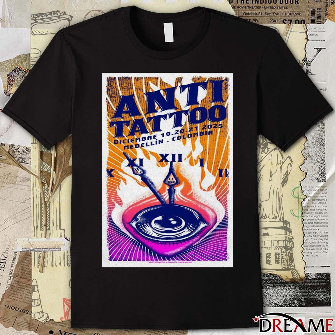 Poster Anti Tattoo December 19-21 2025 Medellín, CO t-shirt