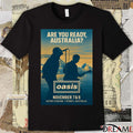 Poster Are You Ready Australia Oasis Sydney Australia November 7-8 2025 t-shirt