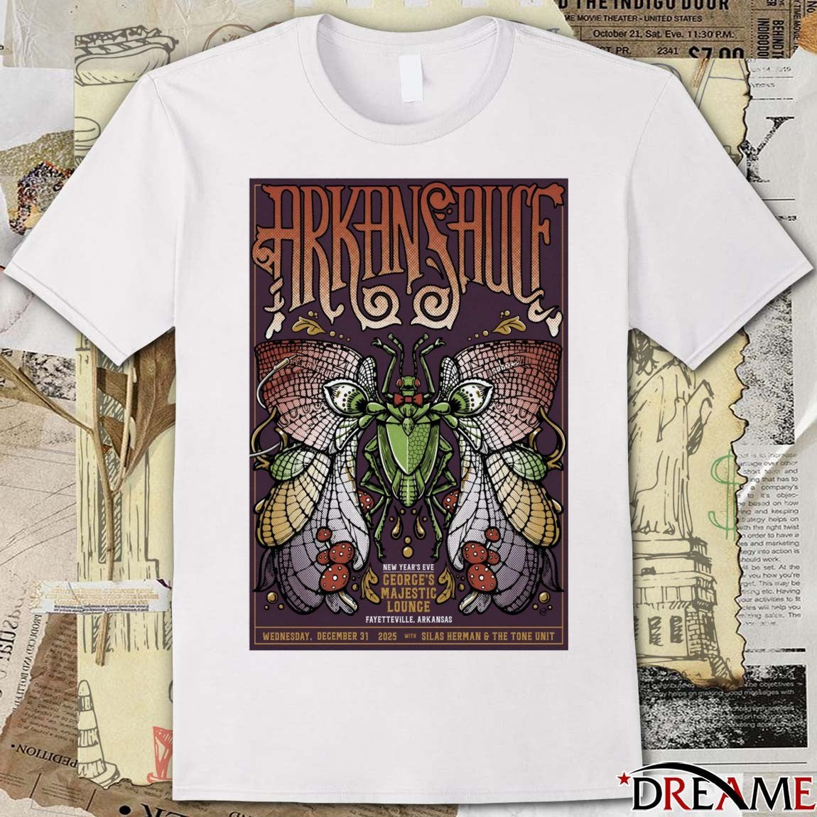 Poster Arkansauce December 31 2025 Fayetteville AR New Year’s Eve t-shirt