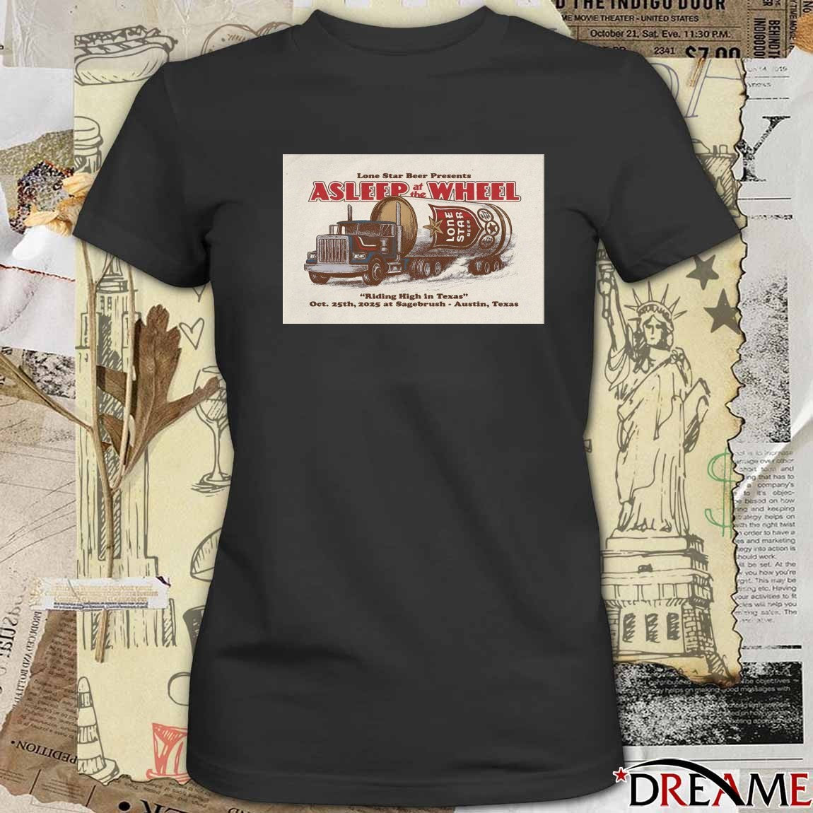 Poster Asleep At The Wheel Riding High In Texas Sagebrush in Austin TX October 25 2025 t-shirt